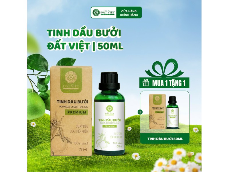 Tinh dầu bưởi nguyên chất Đất Việt 50ml