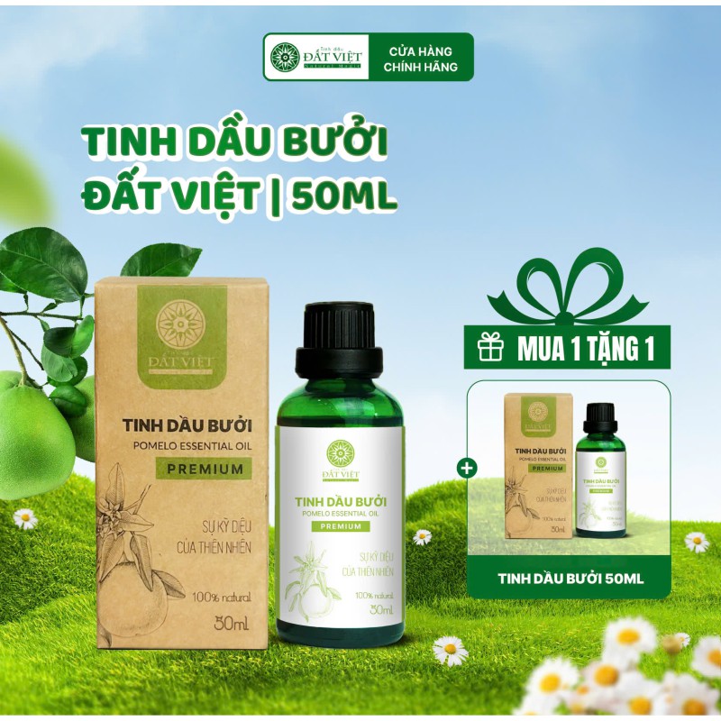 Tinh dầu bưởi nguyên chất Đất Việt 50ml Tinh dầu bưởi nguyên chất Đất Việt 50ml