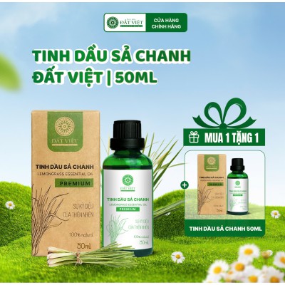 Tinh dầu sả chanh nguyên chất Đất Việt 50ml