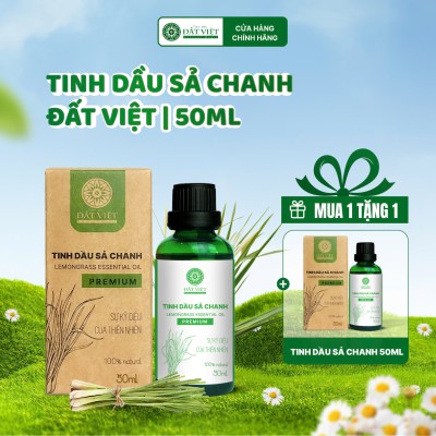 Tinh dầu sả chanh nguyên chất Đất Việt 50ml