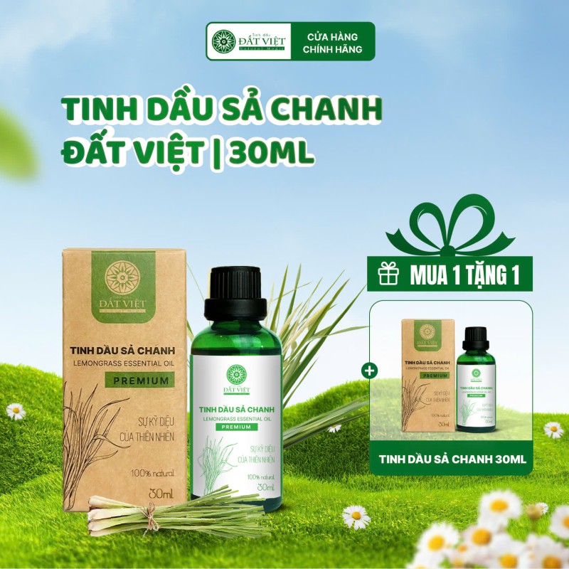 Tinh dầu sả chanh nguyên chất Đất Việt 30ml