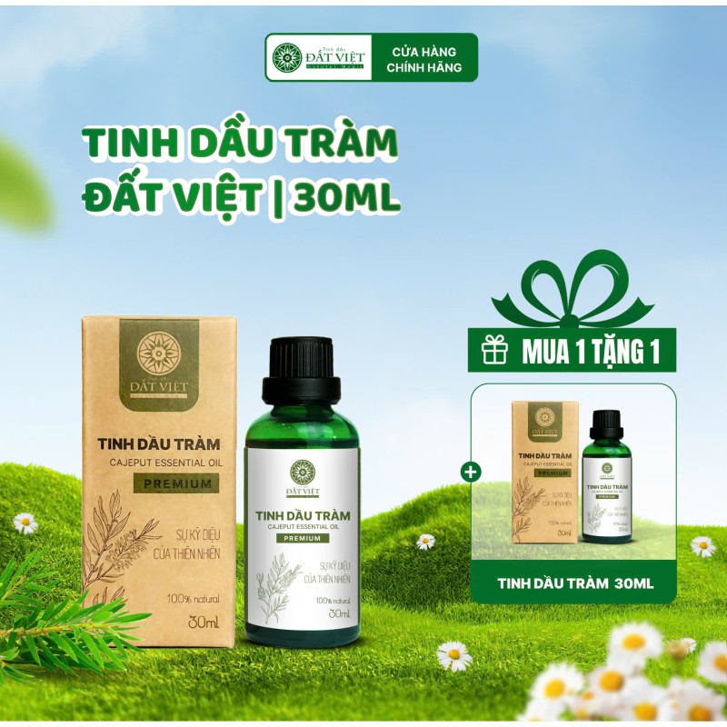 Tinh dầu Tràm nguyên chất Đất Việt 30ml Tinh dầu Tràm nguyên chất Đất Việt 30ml