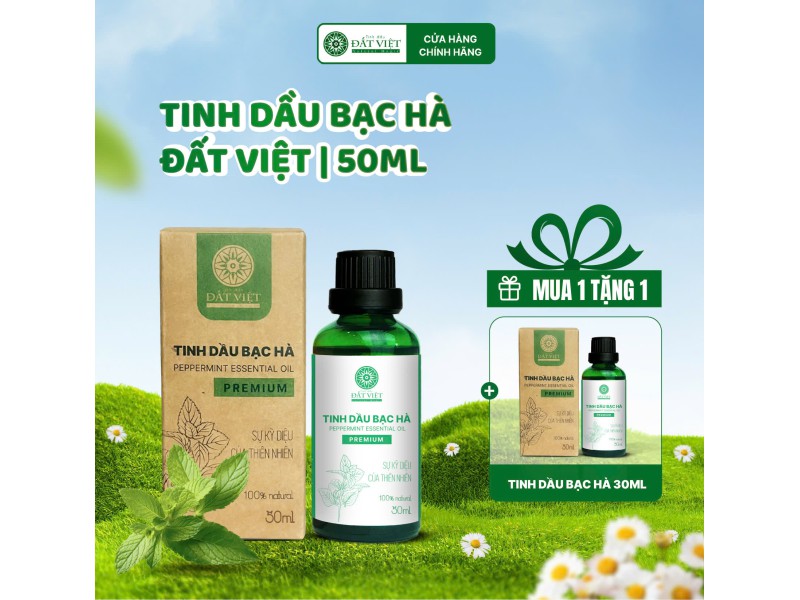 Tinh dầu Bạc Hà nguyên chất Đất Việt 50ml