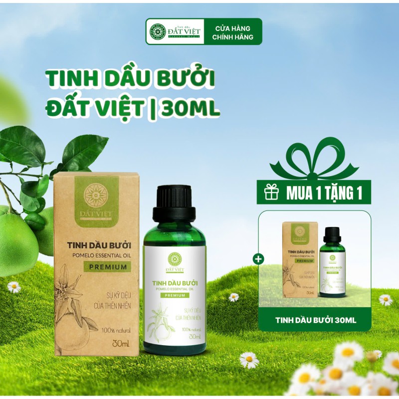 Tinh dầu bưởi nguyên chất Đất Việt 30ml Tinh dầu bưởi nguyên chất Đất Việt 30ml