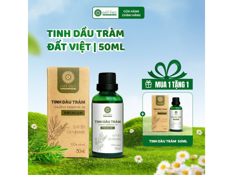 Tinh dầu Tràm nguyên chất Đất Việt 50ml