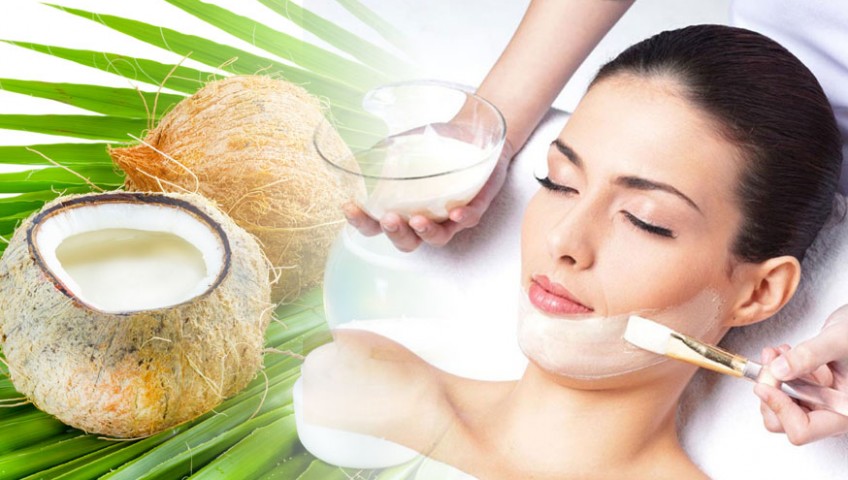 Chăm sóc da bằng dầu dừa