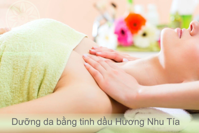 Dưỡng da với tinh dầu hương nhu tía