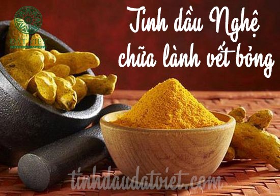 Tinh dầu nghệ chữa bỏng