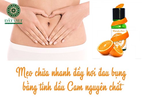 Mẹo nhanh chóng trị dứt điểm cơn đau bụng bằng tinh dầu cam