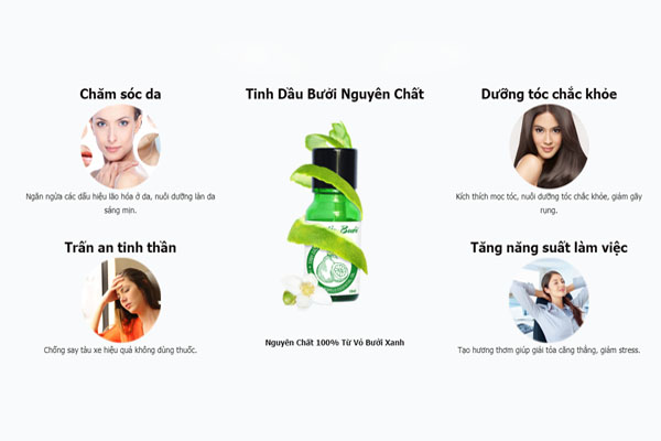 Công dụng của tinh dầu bưởi