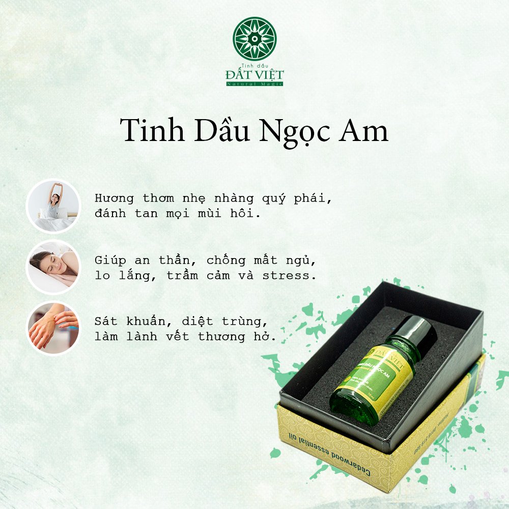 Công dụng tinh dầu ngọc am